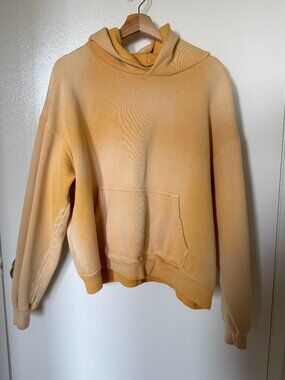 Bare Knuckles Basics Kinkaid Yellow Heavyweight Hoodie Sweatshirt M